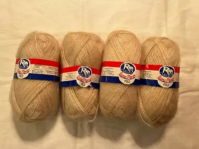 Lana Moro Yarn - 4 Balls - 50g Per Ball - Color Is Cream 218 • $12