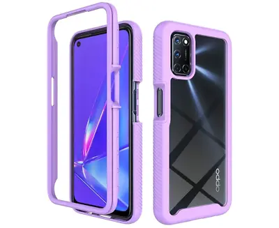 $16.21 • Buy For Oppo A57S Heavy Duty Case Shock-Absorbing Protective Cover - Light Purple