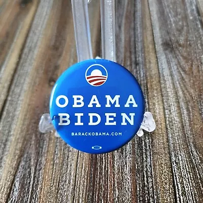 PINBACK BUTTON Barack Obama Biden 2012 Blue Logo - 2.25 Inches • $3