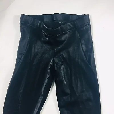 BlackMilk Shiny Wet Look Glossy Black Leggings Sz M Inseam 29  Rise 9  • $24.99