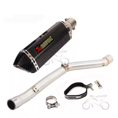 Slip For Suzuki DRZ400SM DRZ400S 2000-2023 Exhaust Link Pipe Muffler Tips 370mm • $151.49