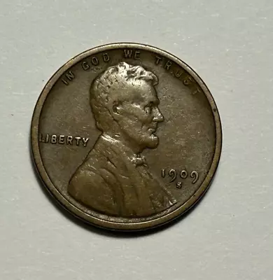 1909 S Lincoln Cent Vf • $56.05