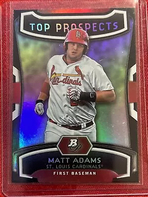 2012 Bowman Platinum Top Prospects Matt Adams #TP-MA Rookie RC Rockies Cardinal • $1.25