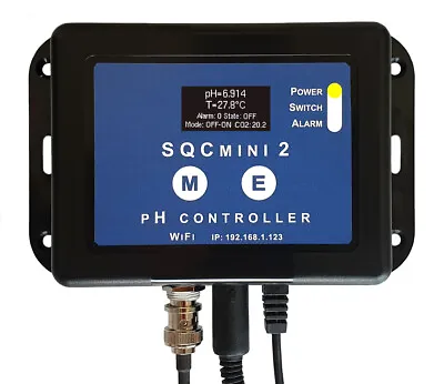 £136.21 • Buy SQCmini 2 - Aquarium Computer / PH Controller - PH Probe, Solenoid Valve, WiFi