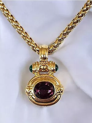 Lr Lady Remington Mughal Style Pendant Necklace Vintage Signed • $44.10