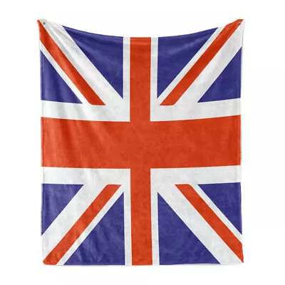 Union Jack Soft Flannel Fleece Throw Blanket British Loyal • £30.99