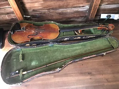 Vintage Antonius Stradivarius Cremonensis Faciebot Anno 17 Violin For Parts  • $90