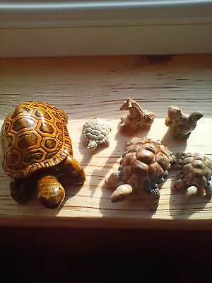 5 Wade Whimsies And Tortoise Trinket Box Made From Papier Mache • £12