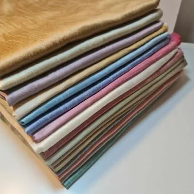 £5.99 • Buy Raw Silk Faux Dupion Fabric Polyester Bridal Dress Craft Quilting Material 44 