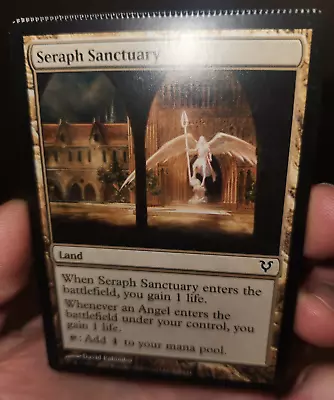 Seraph Sanctuary Crimped Magic The Gathering Card Avacyn Crimp Damaged Mtg Serra • $79.79