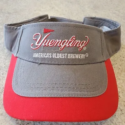 Yuengling Beer Golf Visor Hat Cap Embroidered America's Oldest Brewery Logo Gray • $15