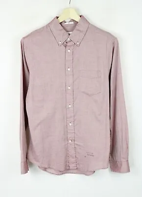 £29.99 • Buy GANT Rugger Slim Preshrunk Fabric Shirt Mens MEDIUM Patterned Melange Pocket