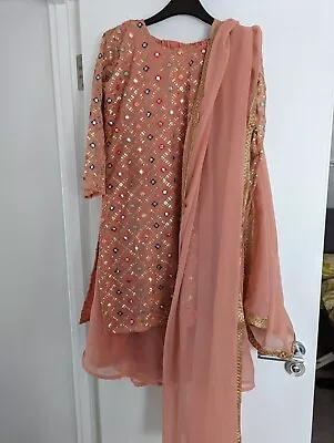 Bollywood Pink/indian/pakistani/ Designer Dress • £25.99