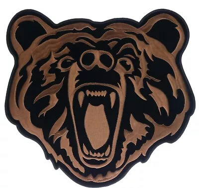 £28.71 • Buy Angry Grizzly Brown Bear Growling 12 Inch Back Patch IV3567 LD4