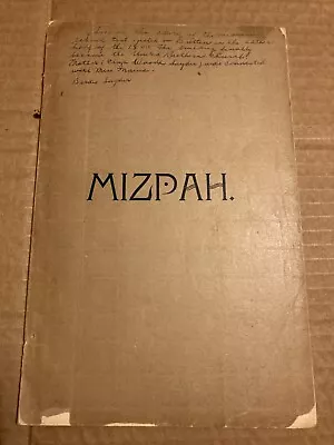 Mizpah Autobiographical Sketches By Lura A Mains (1892) RARE • $22.95