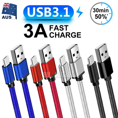 $8.45 • Buy USB-C Type C 3.1 Data Cable Fast Charging For Samsung S23 S22 S21 S20 Ultra S10