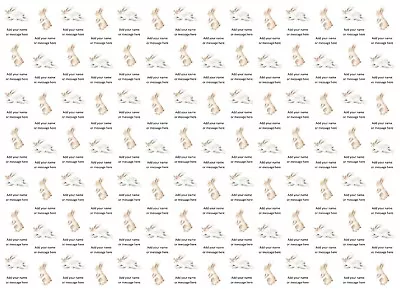 Water Colour Style Easter Bunny Personalised Gift Wrapping Paper • £3.49