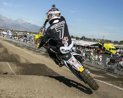 $9.99 • Buy James Stewart Jr Bubba Motocross Kawasaki Rider Color 8x10 Photo #4