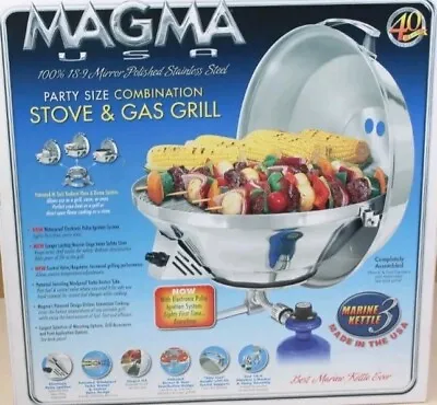 Magma A10-215 Kettle Party Size 17  Propane Barbecue Gas Grill Boat RV Marine  • $499