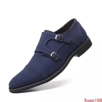 New Mens Pointed Toe Monk Strap Italian Designer Dress Business Shoes Plus Size • $47.85
