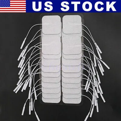 40 TENS Electrode Pads EMS Replacement Unit 7000 3000 2x2 Muscle Stimulator BULK • $10.59