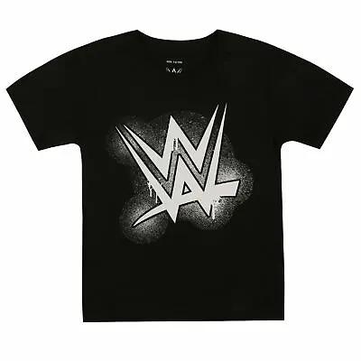 £7.99 • Buy WWE Boys Paint Logo T-Shirt Black Kids 5-15 Years Official