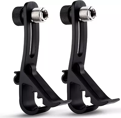 2PCS Drum Microphone Clip Adjustable Mic Mount Clamp Holder Mic Securing Clip  • $14.42