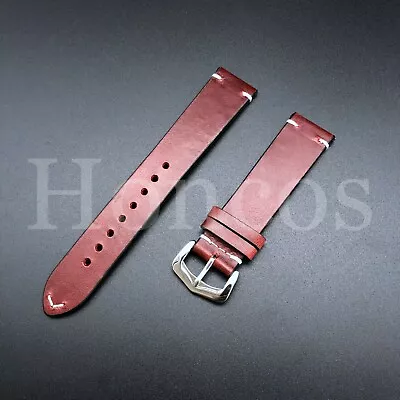 22mm Smooth Leather Watch Band Strap Fits For Movado Bold 3600432 Watch Red • $20.95