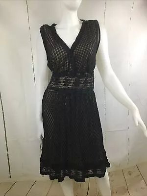 Max Studio Specialty Products Sleeveless Black Lace Retro Sheath Dress Sz. 1X • $18.99