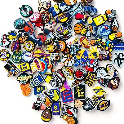 100Pc NBA Basketball Sports Shoe Series Charms For Croc Shoes Jibbitz Decoration • $17.49