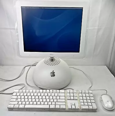 IMac G4 700 Flat Panel Desktop Computer PowerMac AltiVec 256k Keyboard Mouse 02' • $150