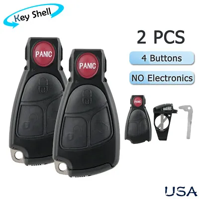 2 For Mercedes Benz C230 C240 C280 C320 C350 Remote Car Key Fob Shell Cover • $14.89