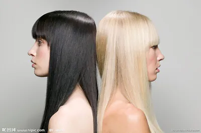 24  European 100% Human Weft Hair Extensions Black/Brown/Blonde Double Drawn 50g • $91.34