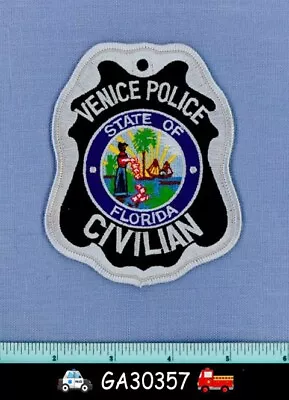 VENICE CIVILIAN POLICE FLORIDA Police Shoulder Patch RESERVE AUXILIARY INDIAN • $4.99