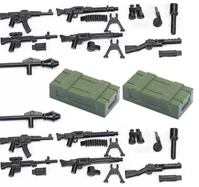 MOC WW2 German Military Weapons Machine Gun Crate Set Fit Lego Building 32 Pcs • $19.99