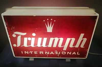 Vintage 90´s Advertising Light Sign Logo Luminous  Triumph International  Rare • $185