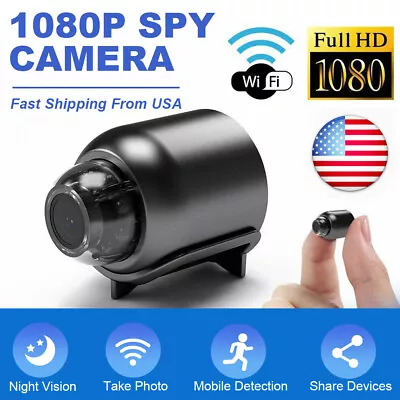 WiFi Small Mini Spy Camera HD Hidden IP Motion Night Vision Nanny Security Cam A • $16.49