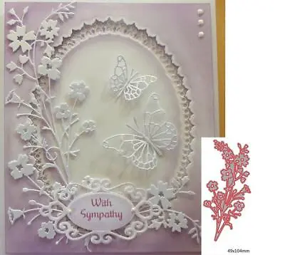 Flower Leaves Cutting Dies Metal Craft Card Making Die Cut Embossing Stencils • £3.53