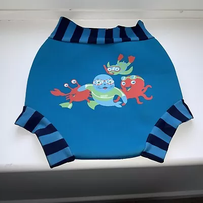 ZOGGS BABY BOY SWIMSURE SWIM NAPPY  Blue AGE 18-24 MONTHS • £2.99