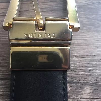 Yves Saint Laurent YSL Reversible Leather Belt Size 38 Men Made In Italy • $74.99