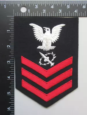 U.s. Navy 1st Class Petty Officer Missile Technician Rate Rank Military Patch • $6.99