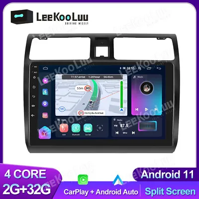 $209.99 • Buy 32G Android 11 Apple CarPlay Car Stereo For Suzuki Swift 2005-2010 GPS Head Unit