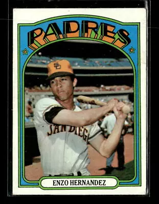 1972 Topps #7 Enzo Hernandez San Diego Padres Vintage Baseball Card • $2.50