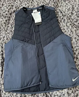 £39.99 • Buy Nike AeroLayer Men's Running Gilet Vest Navy Blue Size M, L, XL, XXL