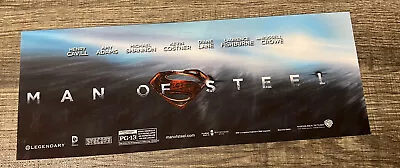2013 Man Of Steel Movie Theater Mylar Poster 5”x13” Henry Cavill Amy Adams • $14