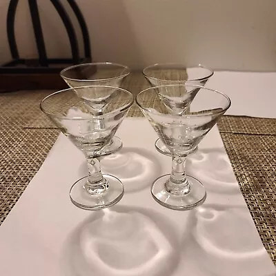 4 Vintage Mini Martini Glasses • $9