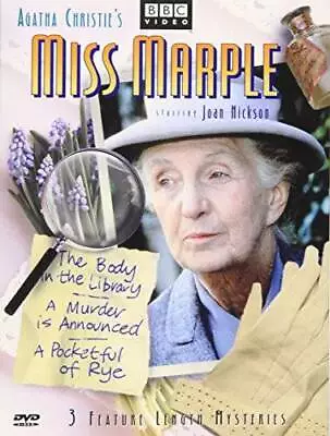 Miss Marple - 3 Feature Length Mysteries (The Body In The Library /  - VERY GOOD • $7.02