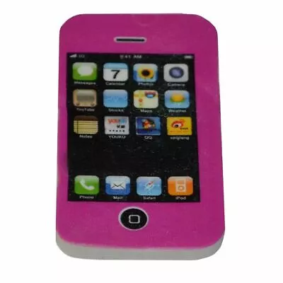 Pink  Iphone Rubber Erasers Back School Stationary Party Bag Fillers Toys Gifts • £2.19