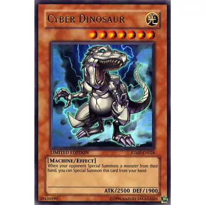 Cyber Dinosaur JUMP-EN024 Yu-Gi-Oh! Card Ultra Rare Limited Edition • £2.95