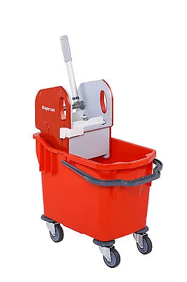 25l Professional Heavy Duty Kentucky Mop Bucket With Wheels - Red • £55